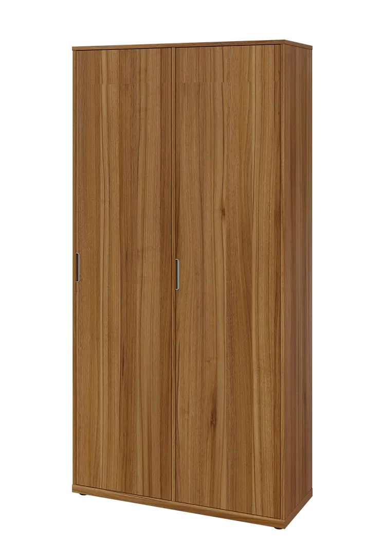 KSR6-81 P skříň šatní, 2x výsuvné ramínko, 2053x1022x400 mm, provedení pravé, ořech světlý